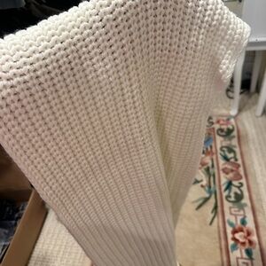 Jcrew Cozy Cream Knit Scarf
